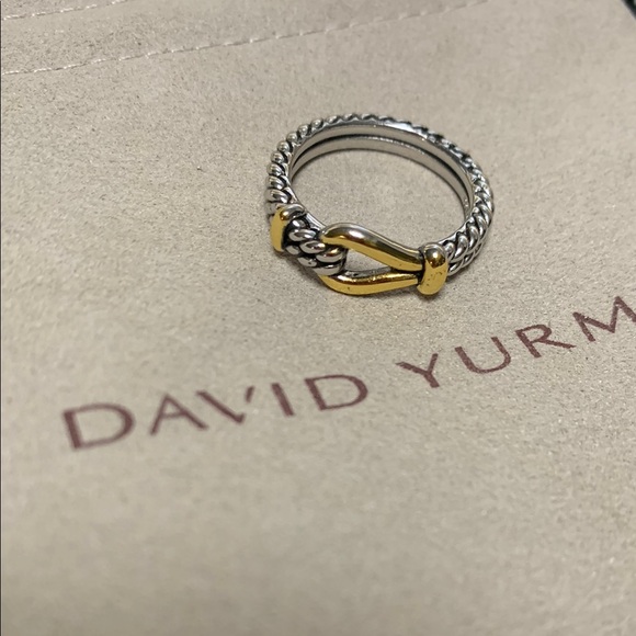 David Yurman Two-Tone Cable Ring Sz8❤️